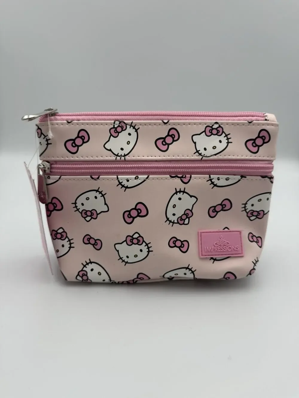 Sanrio Hello Kitty Impressions Vanity Double Zipper Cosmetic Bag